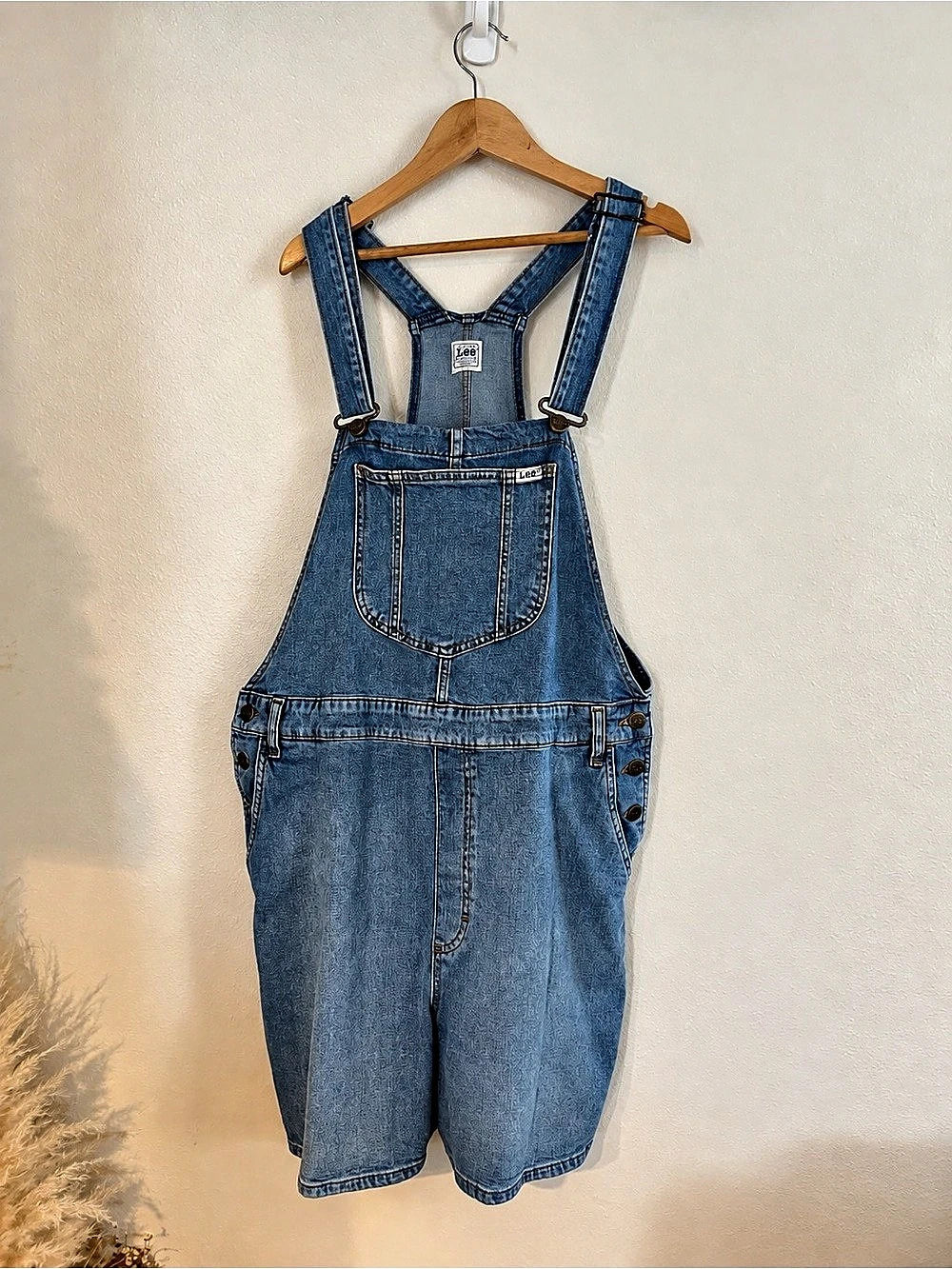 Lee Workwear Denim Shortalls Overall Shorts XL